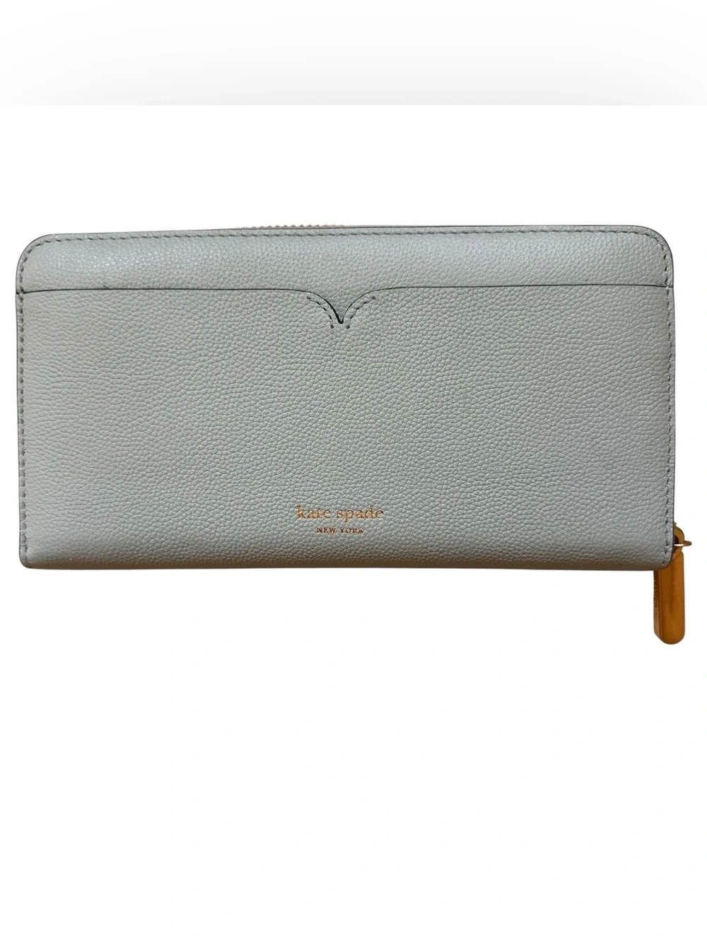 Kate Spade New York Toujours Continental Zip Around Wallet Blue Mist EXCELLENT